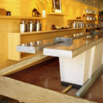 plywood edge grain tea shop natomaDesign
